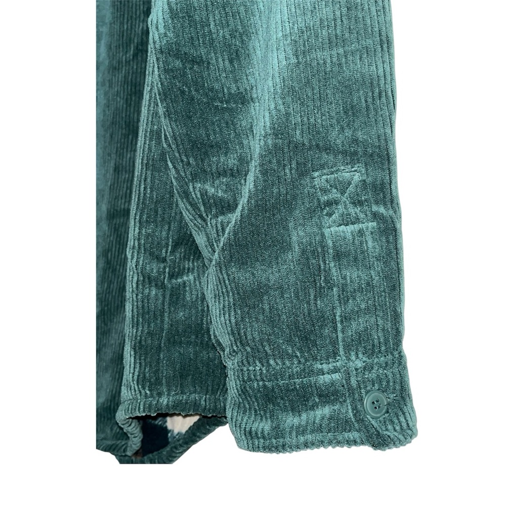 Love Tree•Reversible Plaid & Green Utility Jacket - Picture 4 of 15